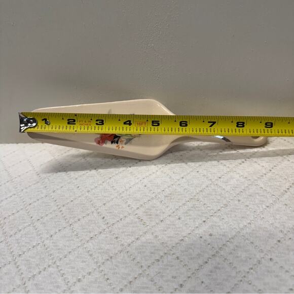 Vintage Cream and Pink Floral Serving Utensil - Picture 4 of 4